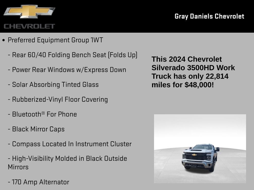 2024 Chevrolet Silverado 3500HD Work Truck
