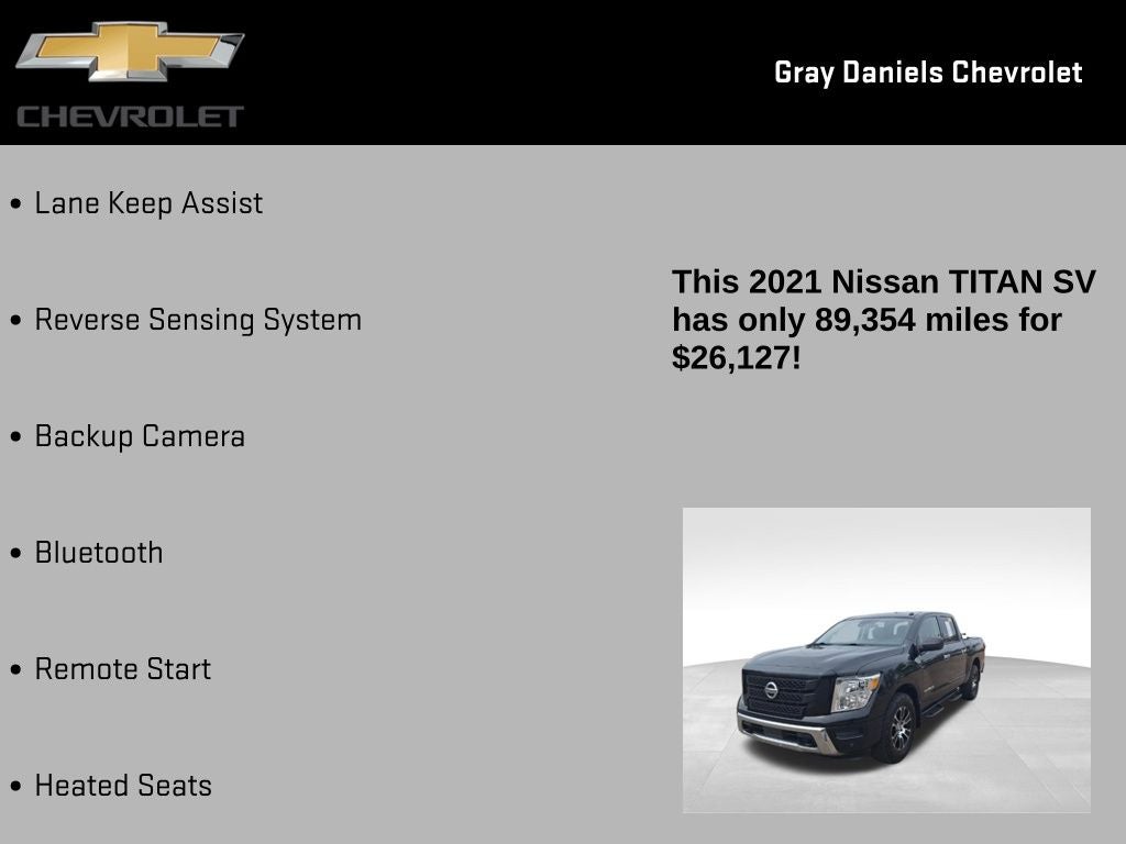 2021 Nissan Titan SV