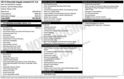 2014 Chevrolet Impala Limited LTZ