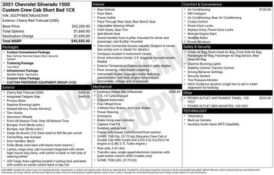 2021 Chevrolet Silverado 1500 Custom