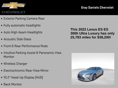 2022 Lexus ES 300h Ultra Luxury