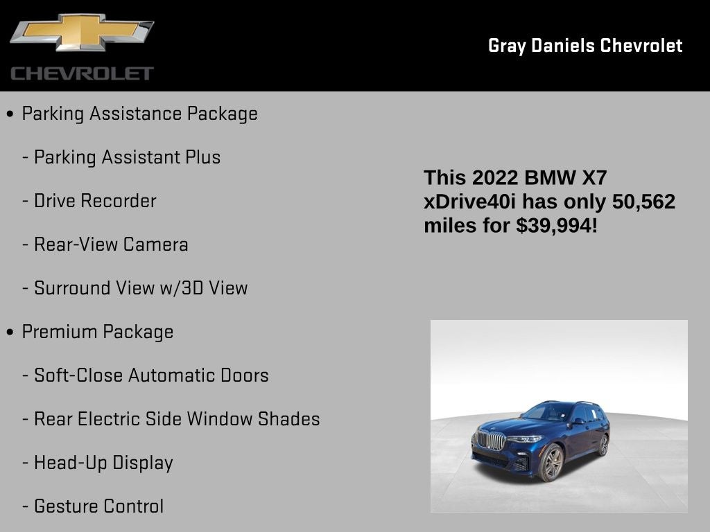 2022 BMW X7 xDrive40i