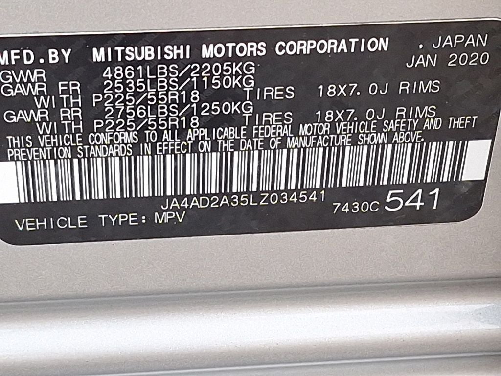 2020 Mitsubishi Outlander ES