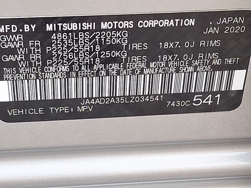 2020 Mitsubishi Outlander ES