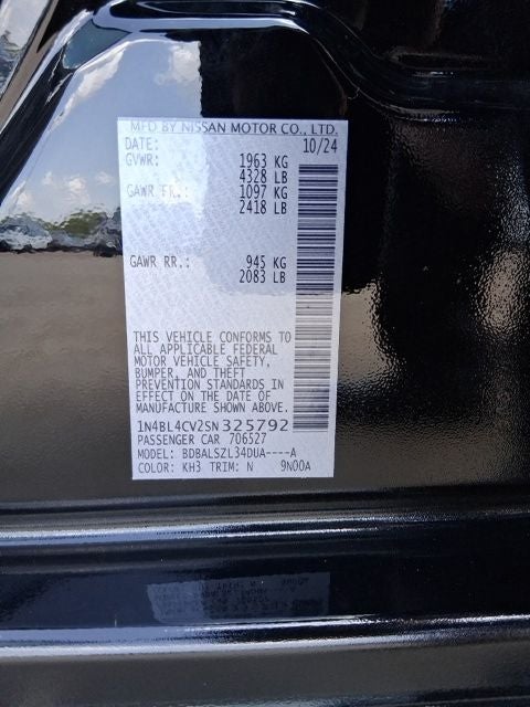 2025 Nissan Altima 2.5 SR