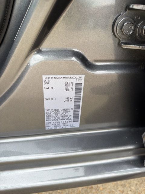 2025 Nissan Altima 2.5 SV