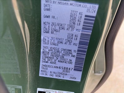 2024 Nissan Frontier SV