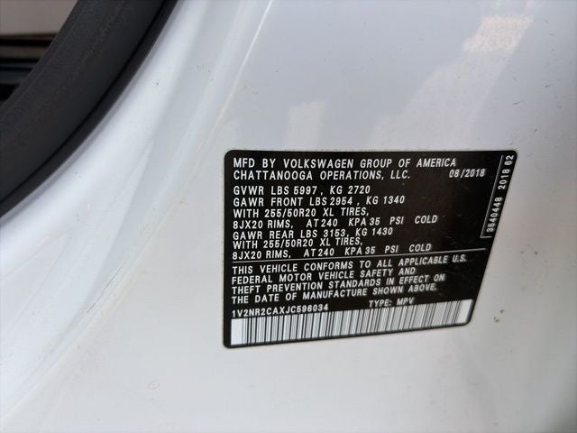 2018 Volkswagen Atlas SEL Premium 4Motion