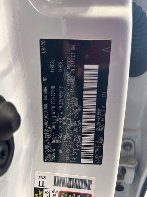 2020 Toyota Highlander XLE