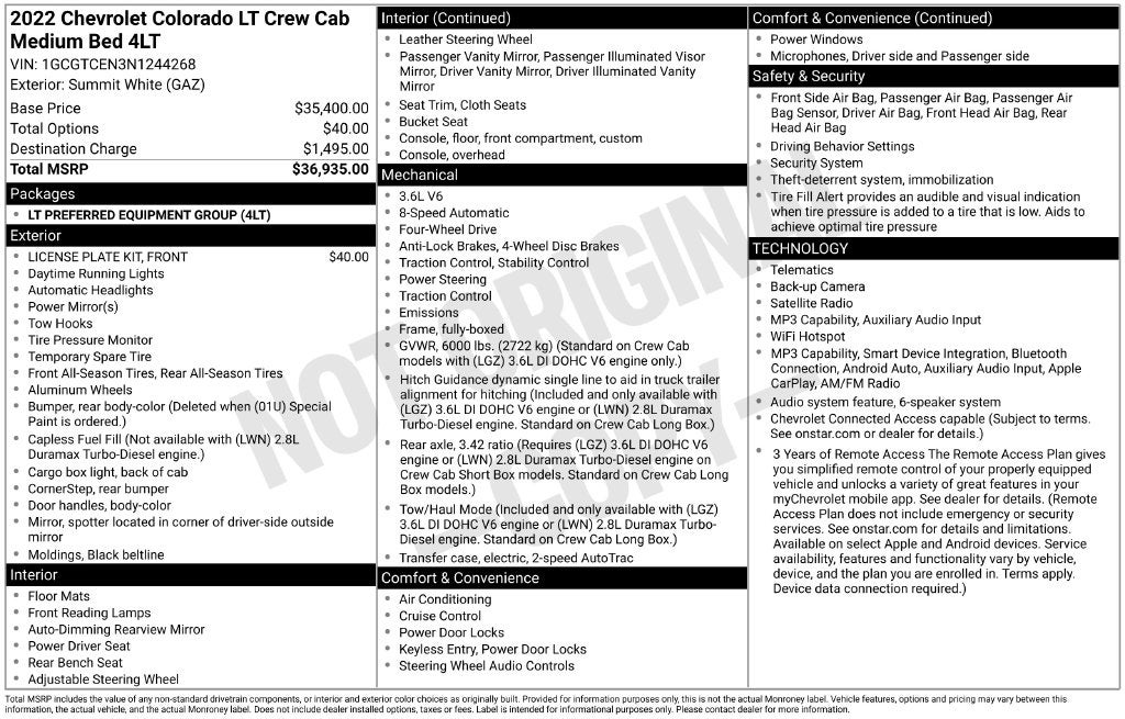 2022 Chevrolet Colorado LT
