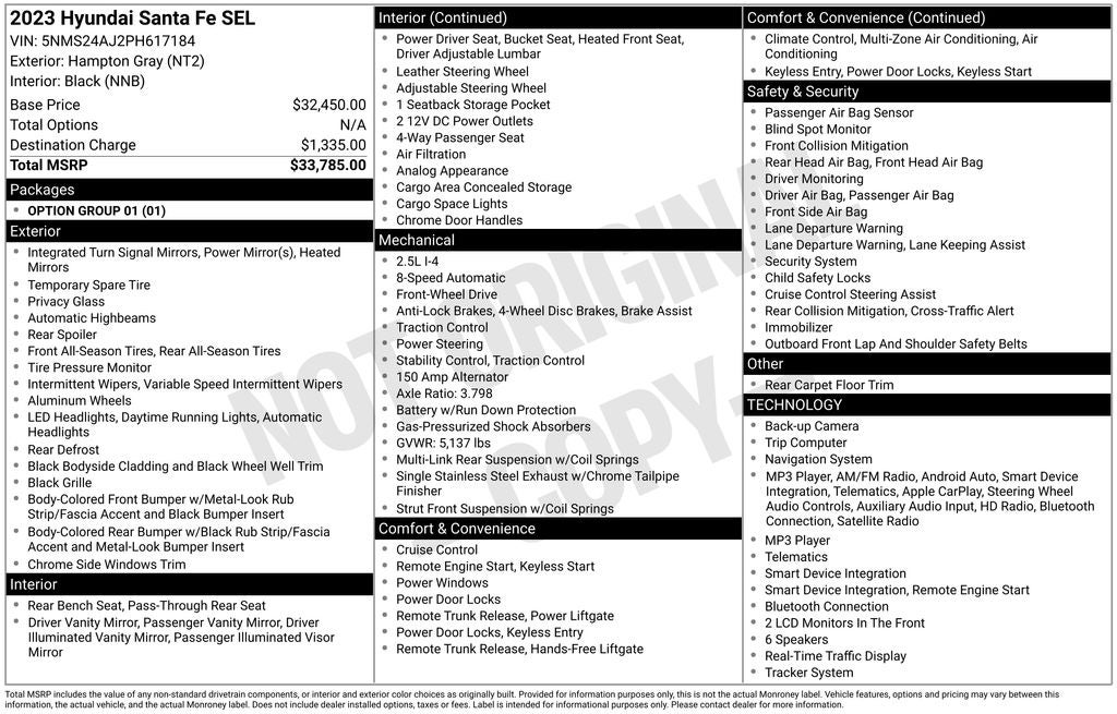 2023 Hyundai Santa Fe SEL