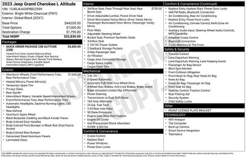 2023 Jeep Grand Cherokee L Altitude