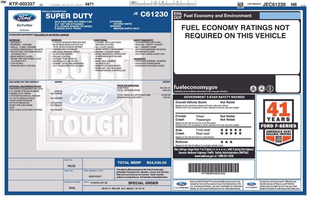 2018 Ford F-250SD XLT