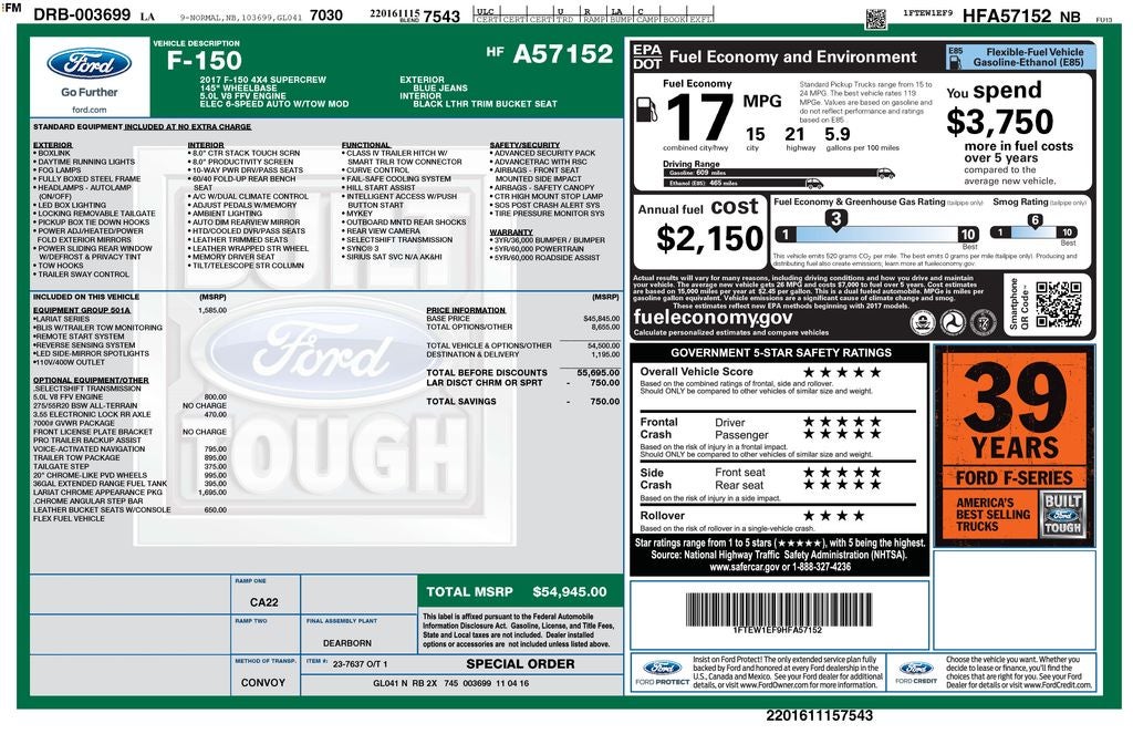 2017 Ford F-150 Lariat