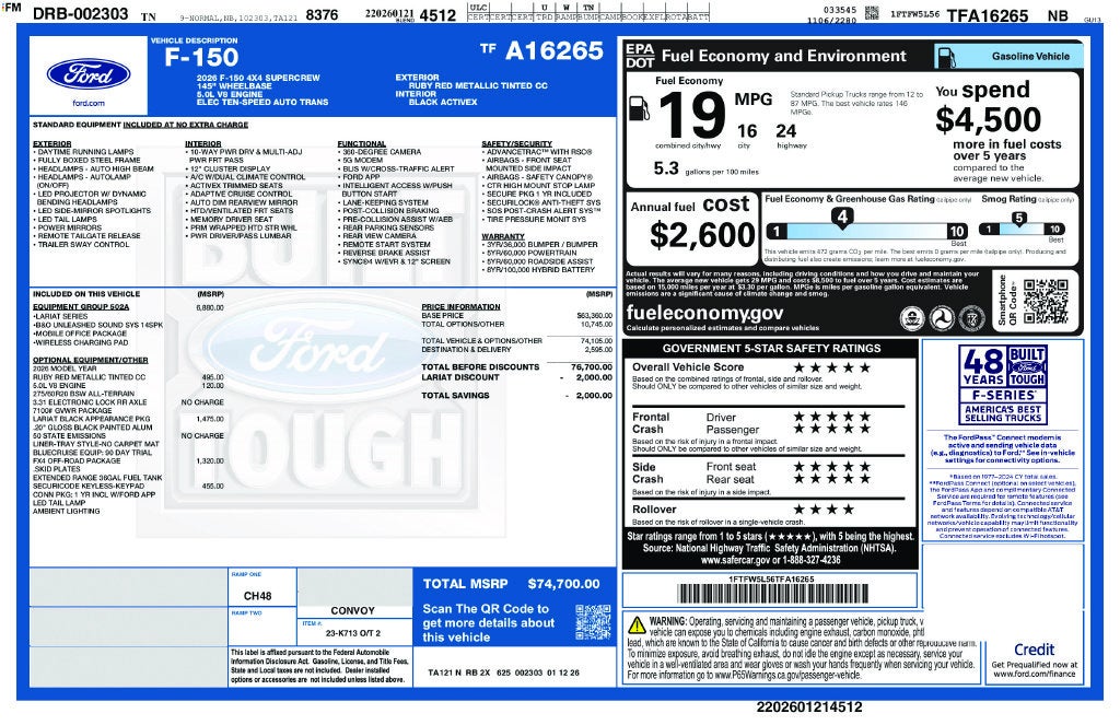2026 Ford F-150 Lariat