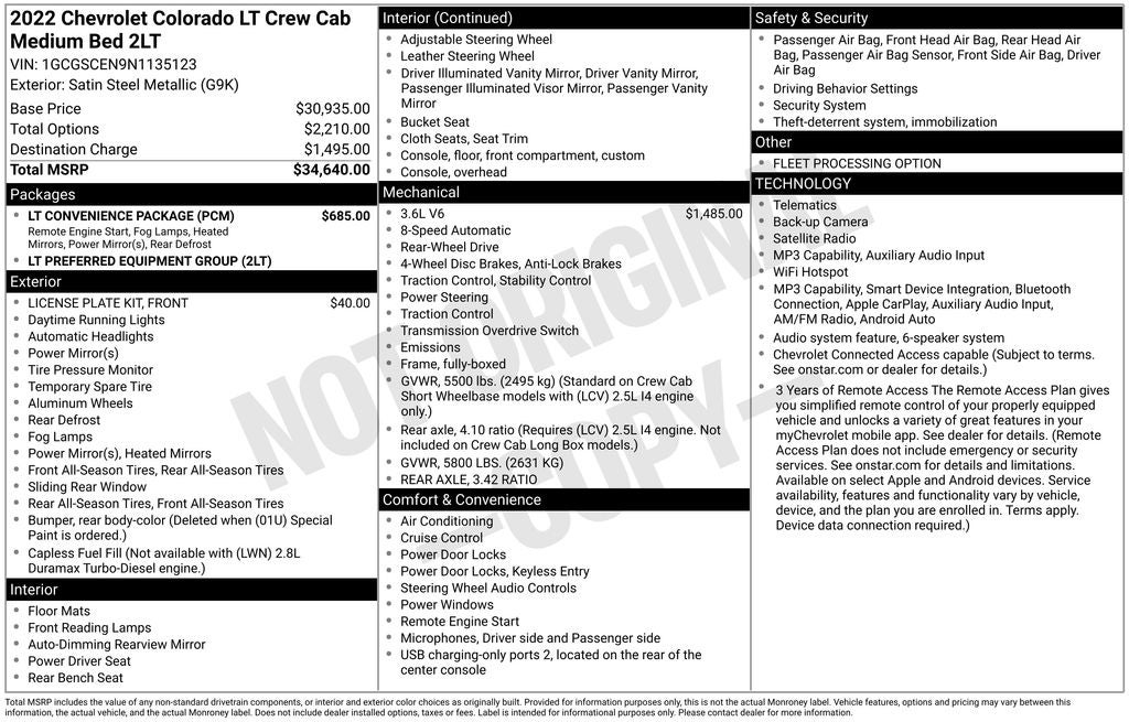 2022 Chevrolet Colorado LT