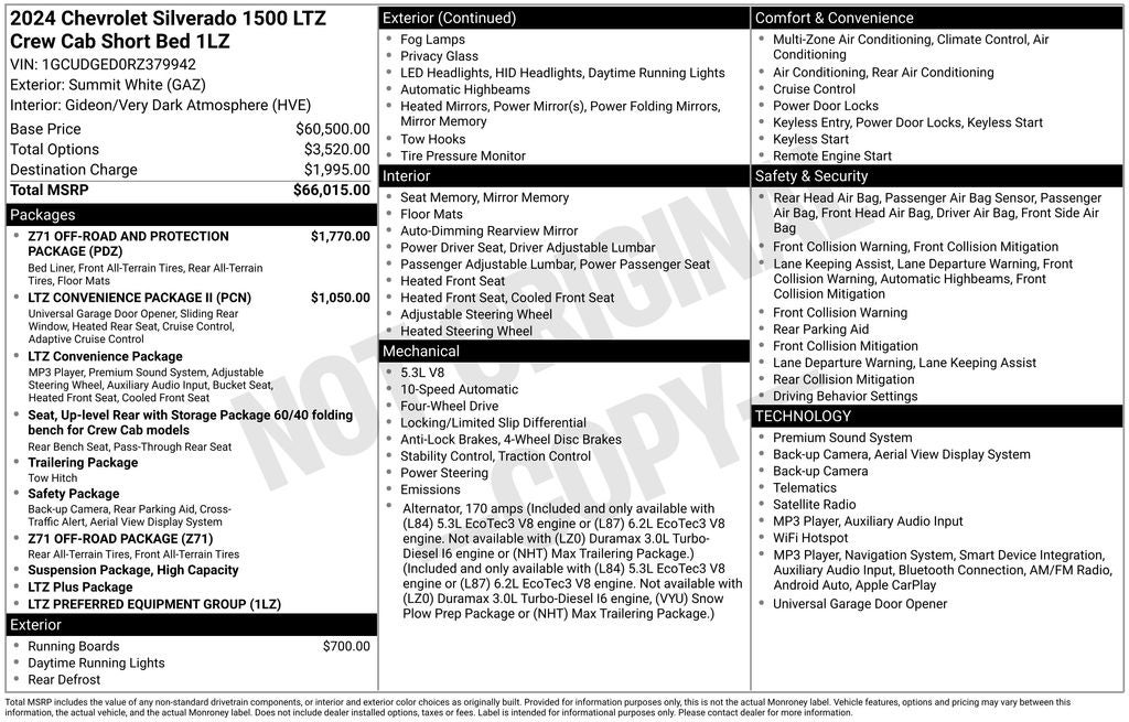 2024 Chevrolet Silverado 1500 LTZ