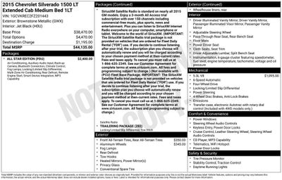 2015 Chevrolet Silverado 1500 LT LT1