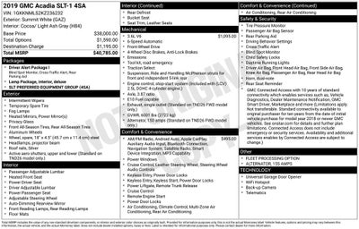 2019 GMC Acadia SLT-1