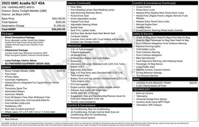 2023 GMC Acadia SLT