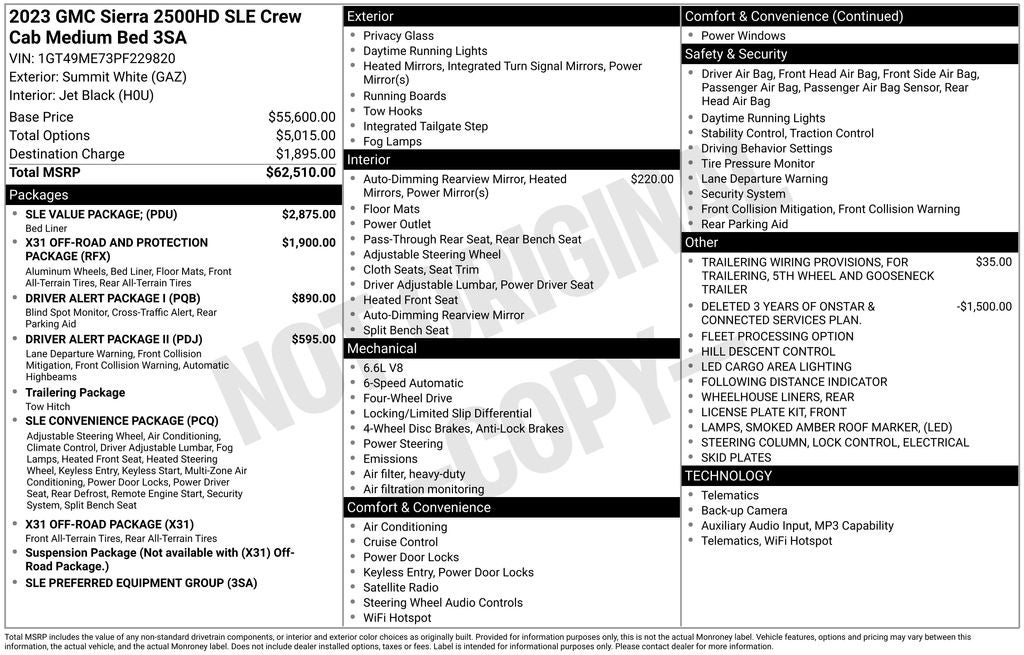 2023 GMC Sierra 2500HD SLE
