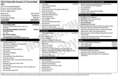 2014 Chevrolet Camaro 2LT 2LT
