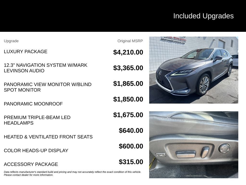 2020 Lexus RX 350