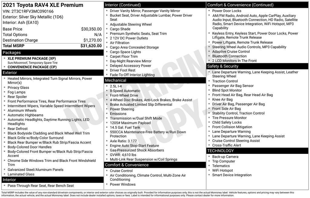 2021 Toyota RAV4 XLE Premium