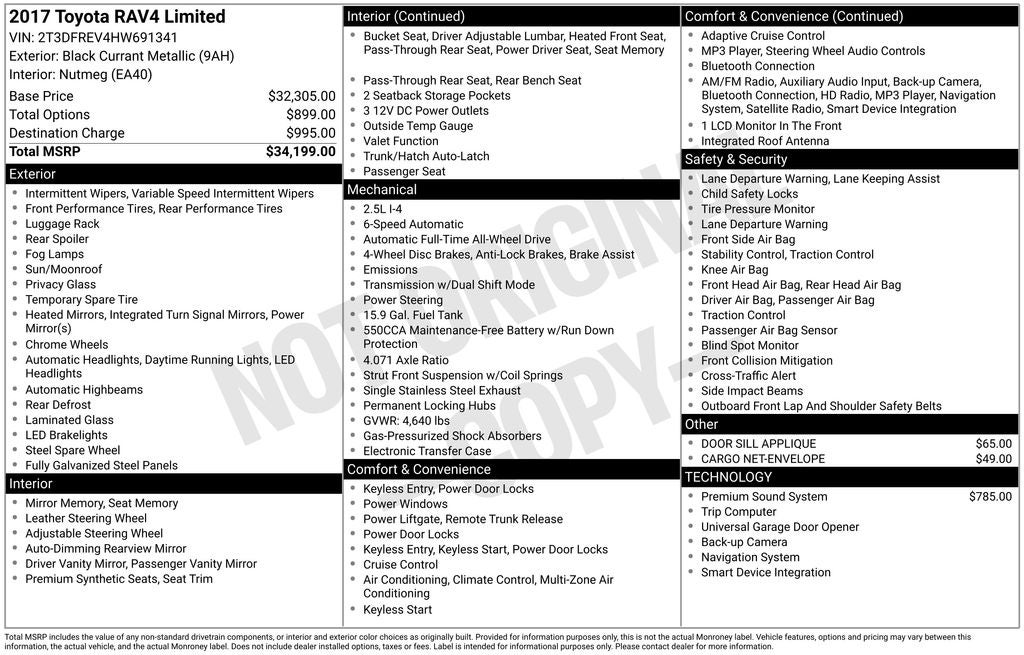 2017 Toyota RAV4 Limited