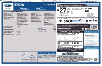 2020 Ford Fusion SE