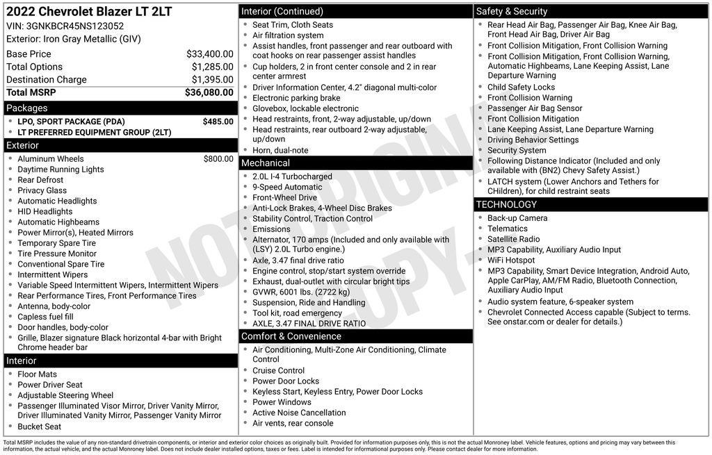 2022 Chevrolet Blazer LT