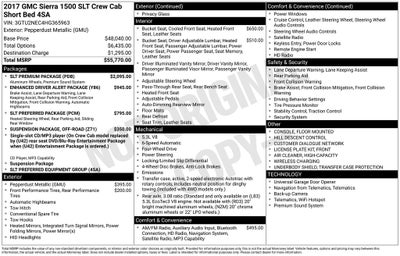 2017 GMC Sierra 1500 SLT