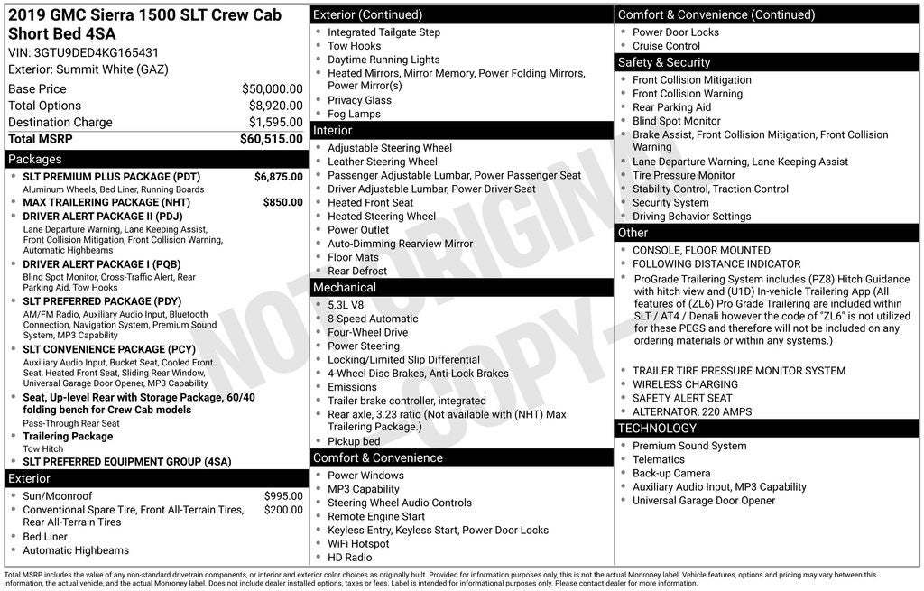 2019 GMC Sierra 1500 SLT