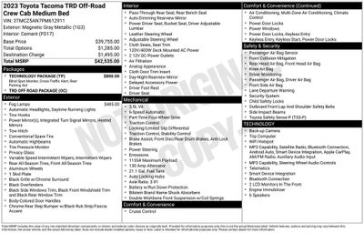 2023 Toyota Tacoma TRD Off-Road V6