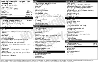2024 Toyota Tacoma TRD Sport