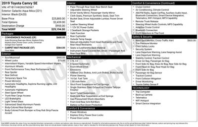 2019 Toyota Camry SE