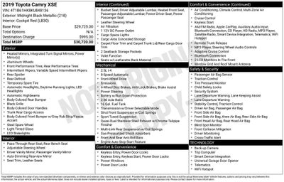 2019 Toyota Camry XSE