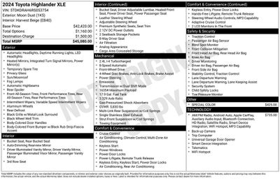 2024 Toyota Highlander XLE