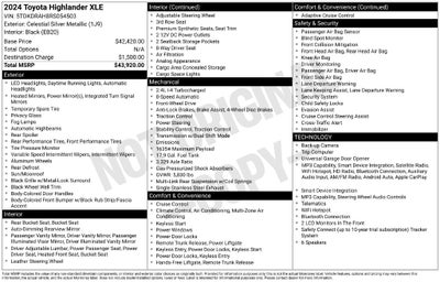 2024 Toyota Highlander XLE