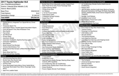 2017 Toyota Highlander XLE