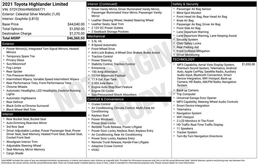 2021 Toyota Highlander Limited