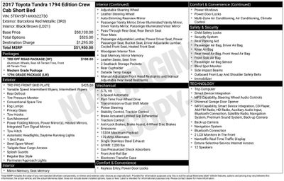 2017 Toyota Tundra 1794 CrewMax