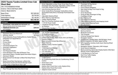 2025 Toyota Tundra Limited