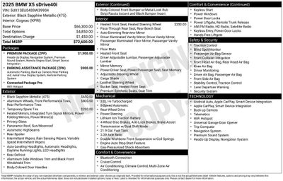 2025 BMW X5 sDrive40i