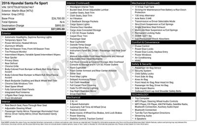 2016 Hyundai Santa Fe Sport 2.4 Base