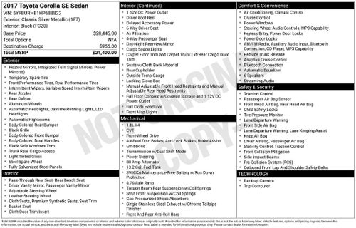 2017 Toyota Corolla L