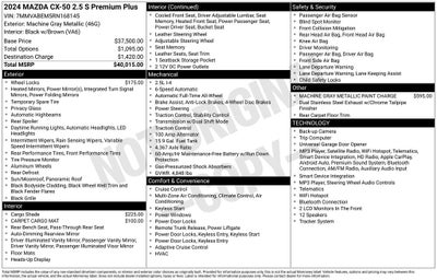 2024 Mazda Mazda CX-50 2.5 S Premium Plus Package