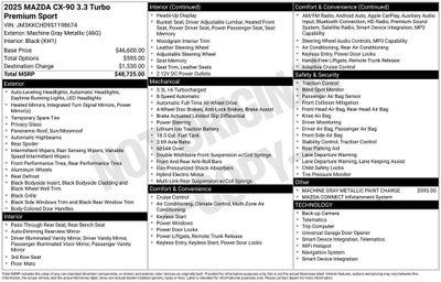 2025 Mazda Mazda CX-90 3.3 Turbo Premium