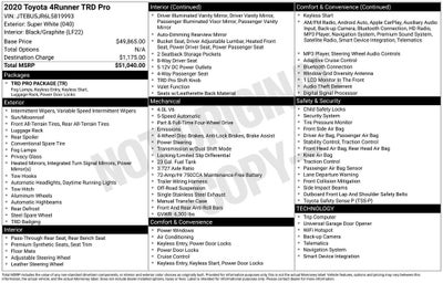 2020 Toyota 4Runner TRD Pro