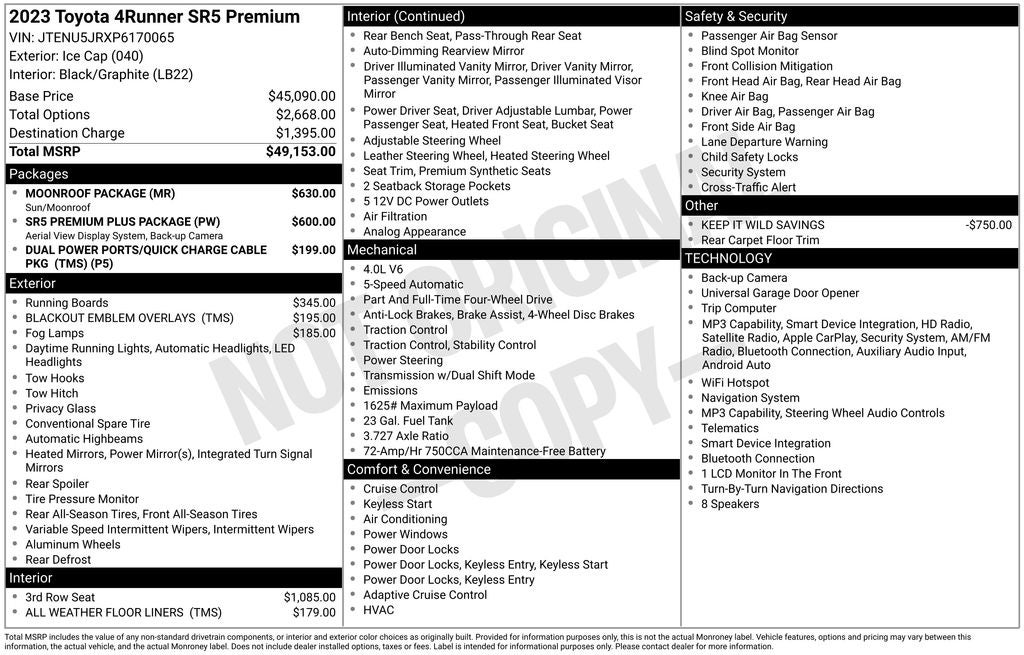 2023 Toyota 4Runner SR5 Premium